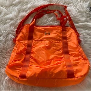 Bright orange gym/yoga under armour bag